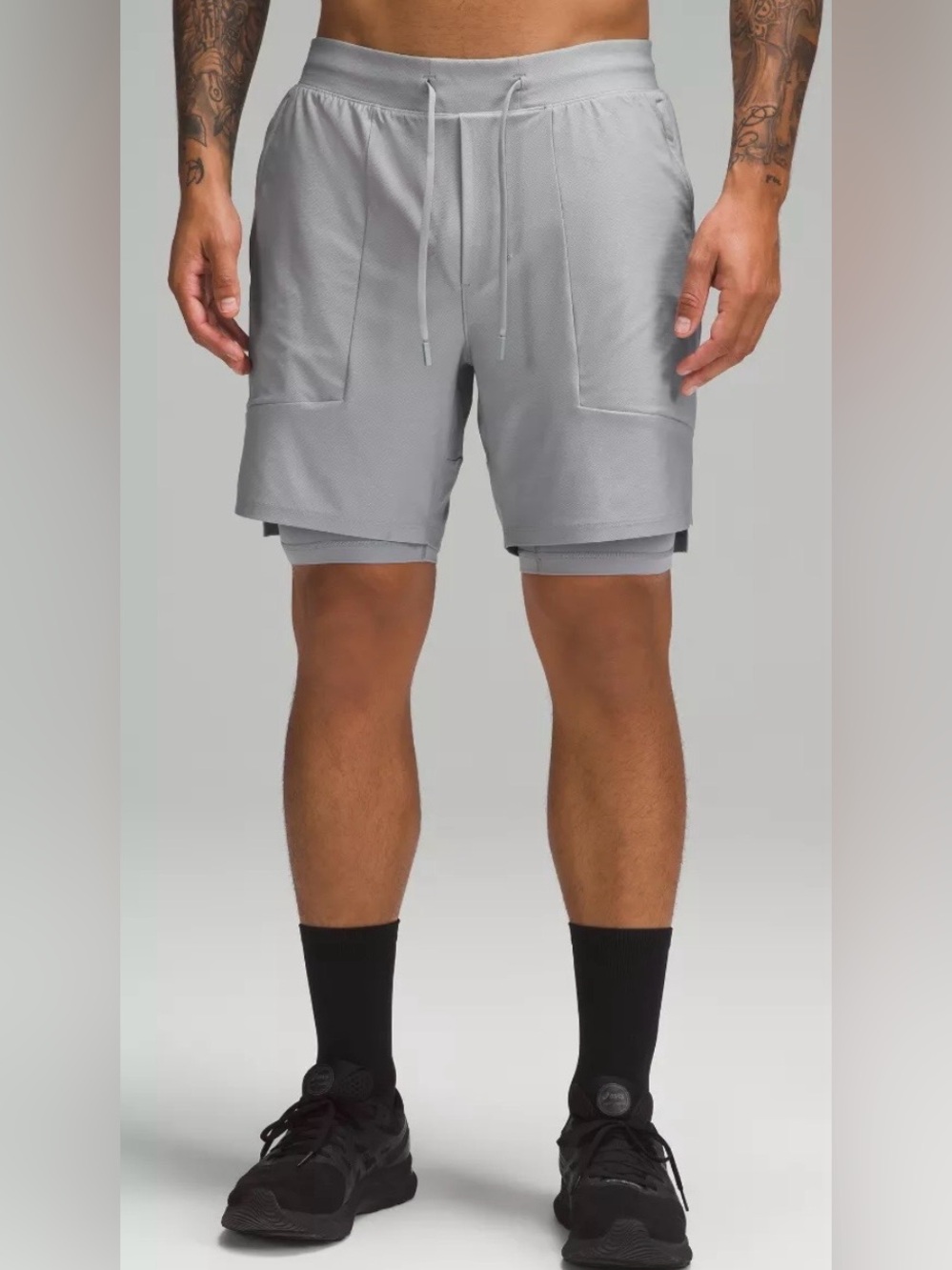 Lululemon License to Train Lined 7” Shorts Gray Men’s Medium